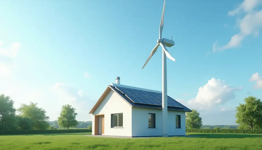 Windgenerator Hauswindanlage zur Hausnetzeinspeisung: So funktioniert es